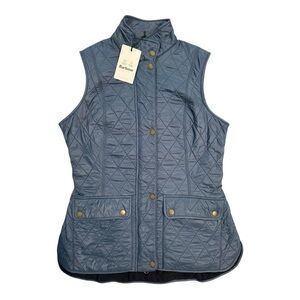 Barbour Wray Quilted Gilet Vest – Blue – Size US8 – NWT